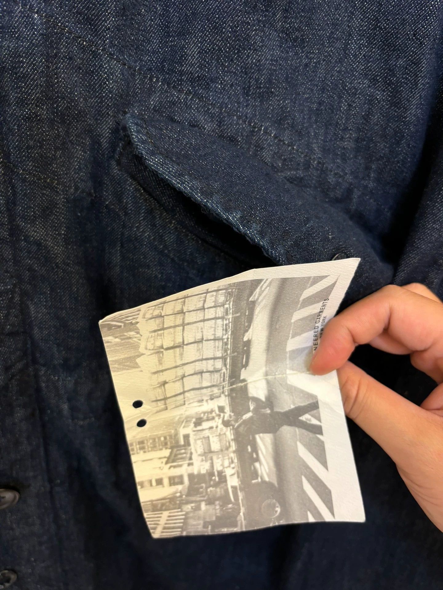 Engineered Garments Blue Denim Hooded Jacket with Button Front Size US M / EU 48-50 / 2 - 5 Thumbnail