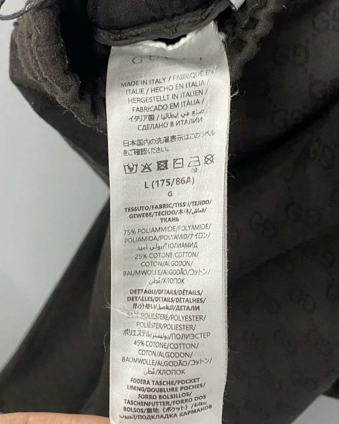 Gucci Black Patterned Casual Pants Size 34 Size US 34 / EU 50 - 4 Thumbnail