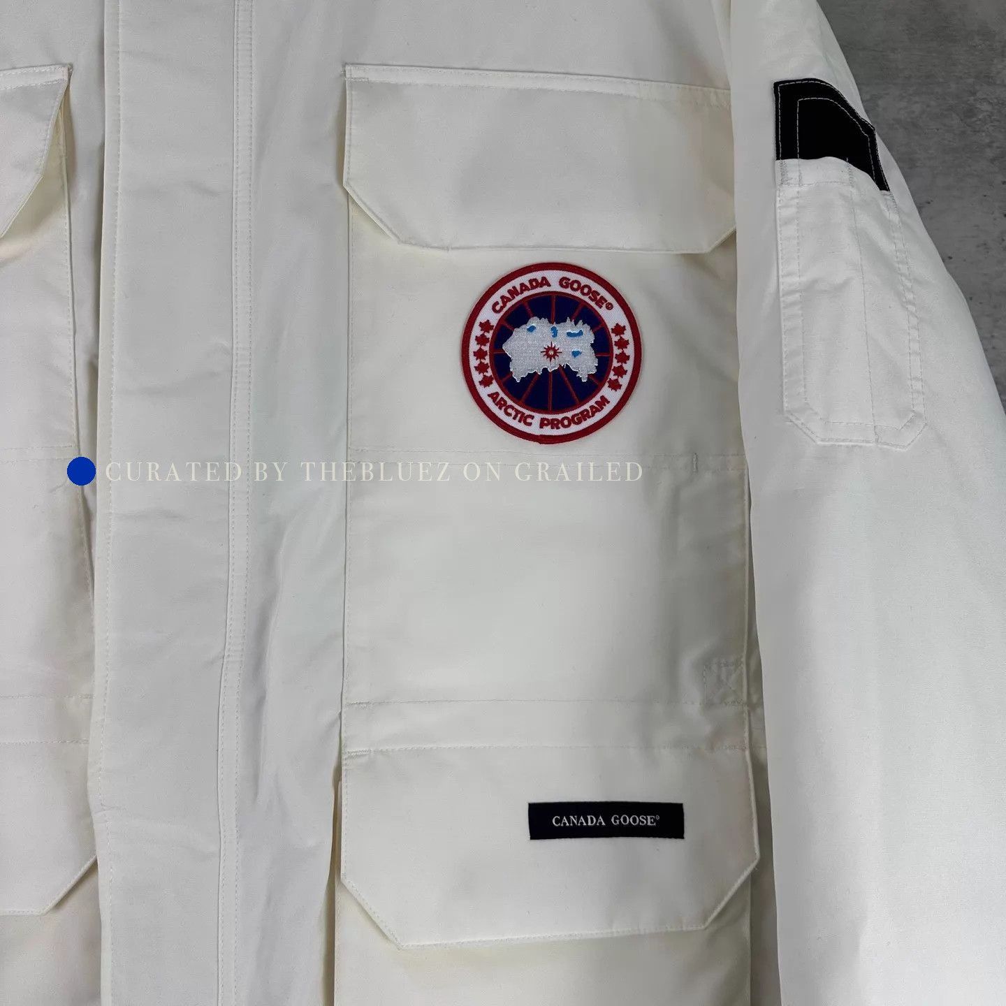 Canada Goose White Heavy Winter Coat with Fur Trimmed Hood - XXL Size US XXL / EU 58 / 5 - 5 Thumbnail