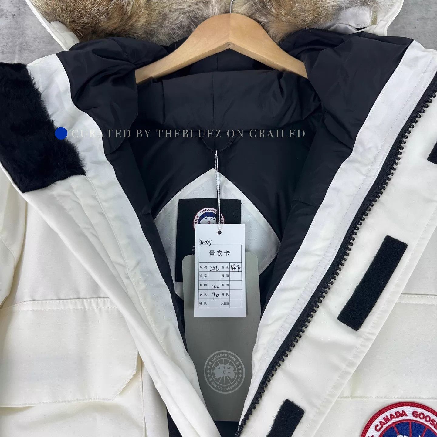 Canada Goose White Heavy Winter Coat with Fur Trimmed Hood - XXL Size US XXL / EU 58 / 5 - 3 Thumbnail