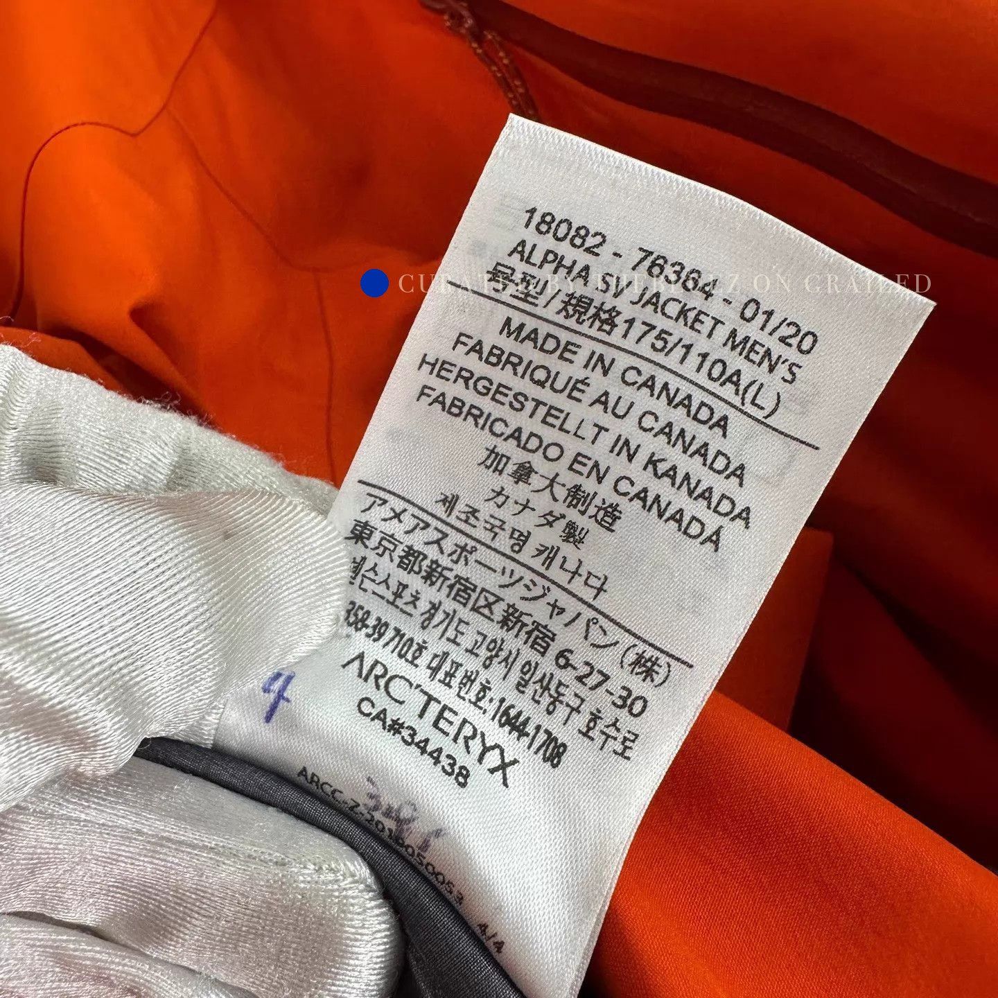 Arc'teryx Orange Hooded Raincoat - Size L Size US L / EU 52-54 / 3 - 7 Thumbnail