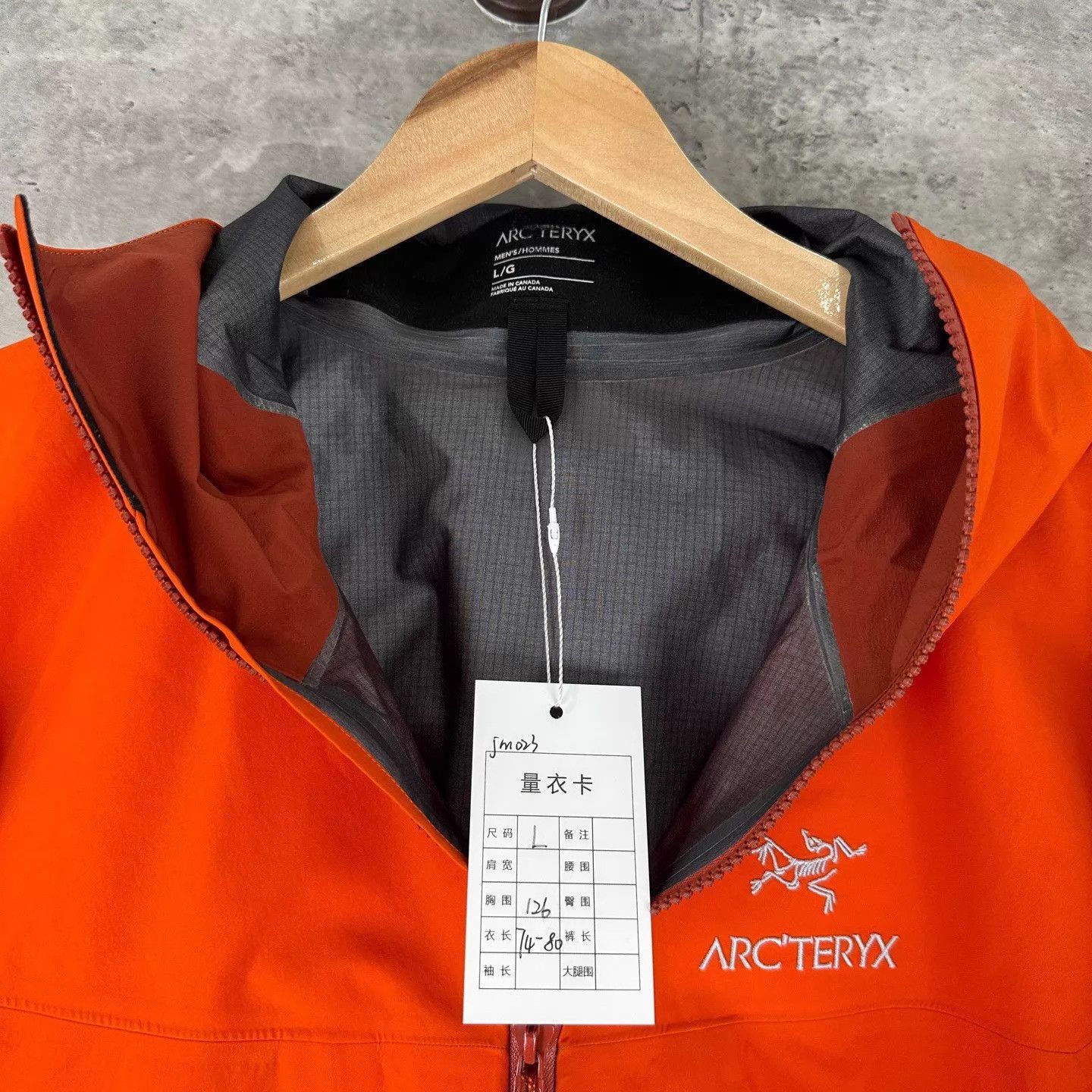 Arc'teryx Orange Hooded Raincoat - Size L Size US L / EU 52-54 / 3 - 3 Thumbnail