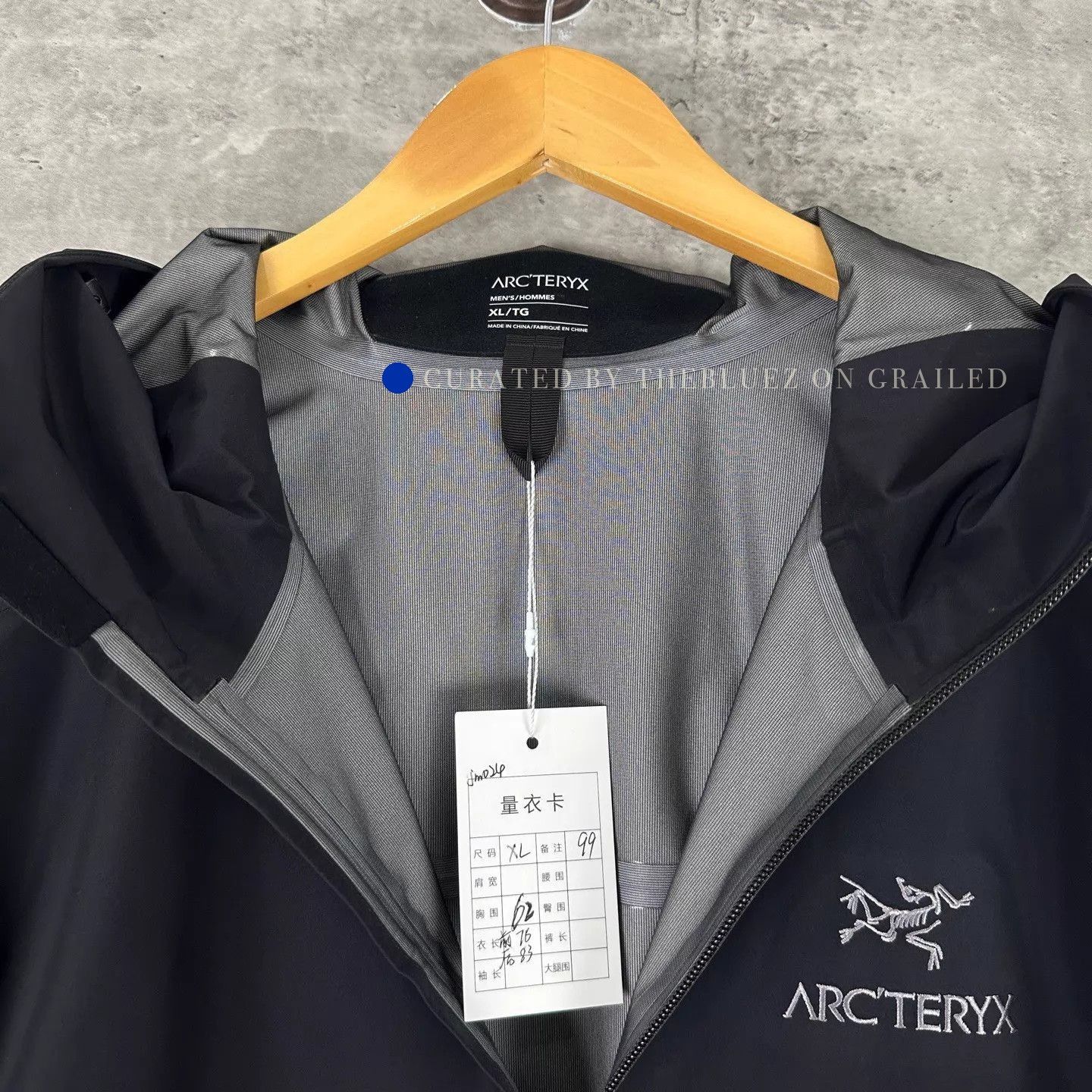 Arc'teryx Black Hooded Zip-Up Jacket XL Size US XL / EU 56 / 4 - 3 Thumbnail