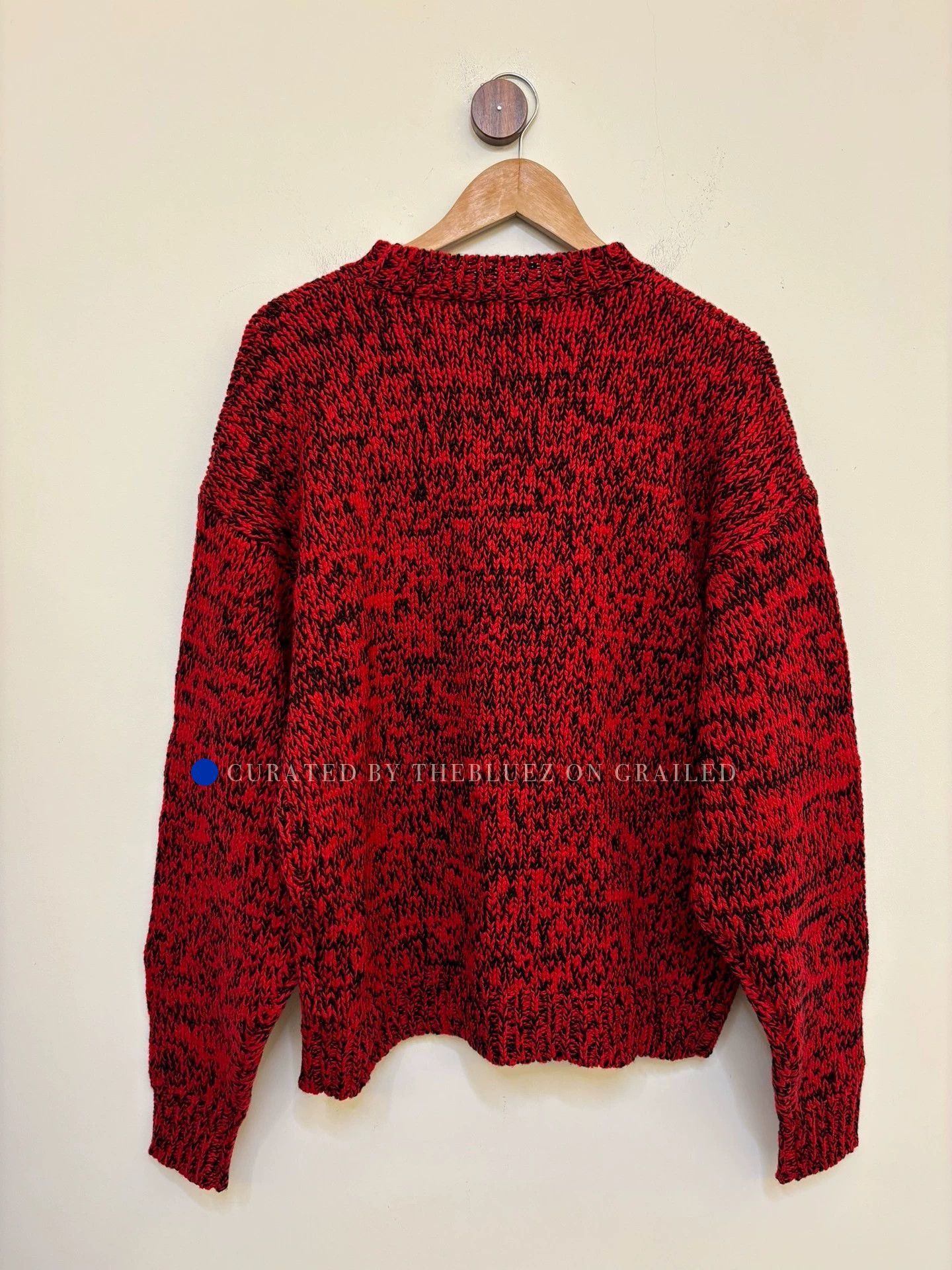 Levi's Red Textured Knit Sweater, Size M Size US M / EU 48-50 / 2 - 5 Thumbnail