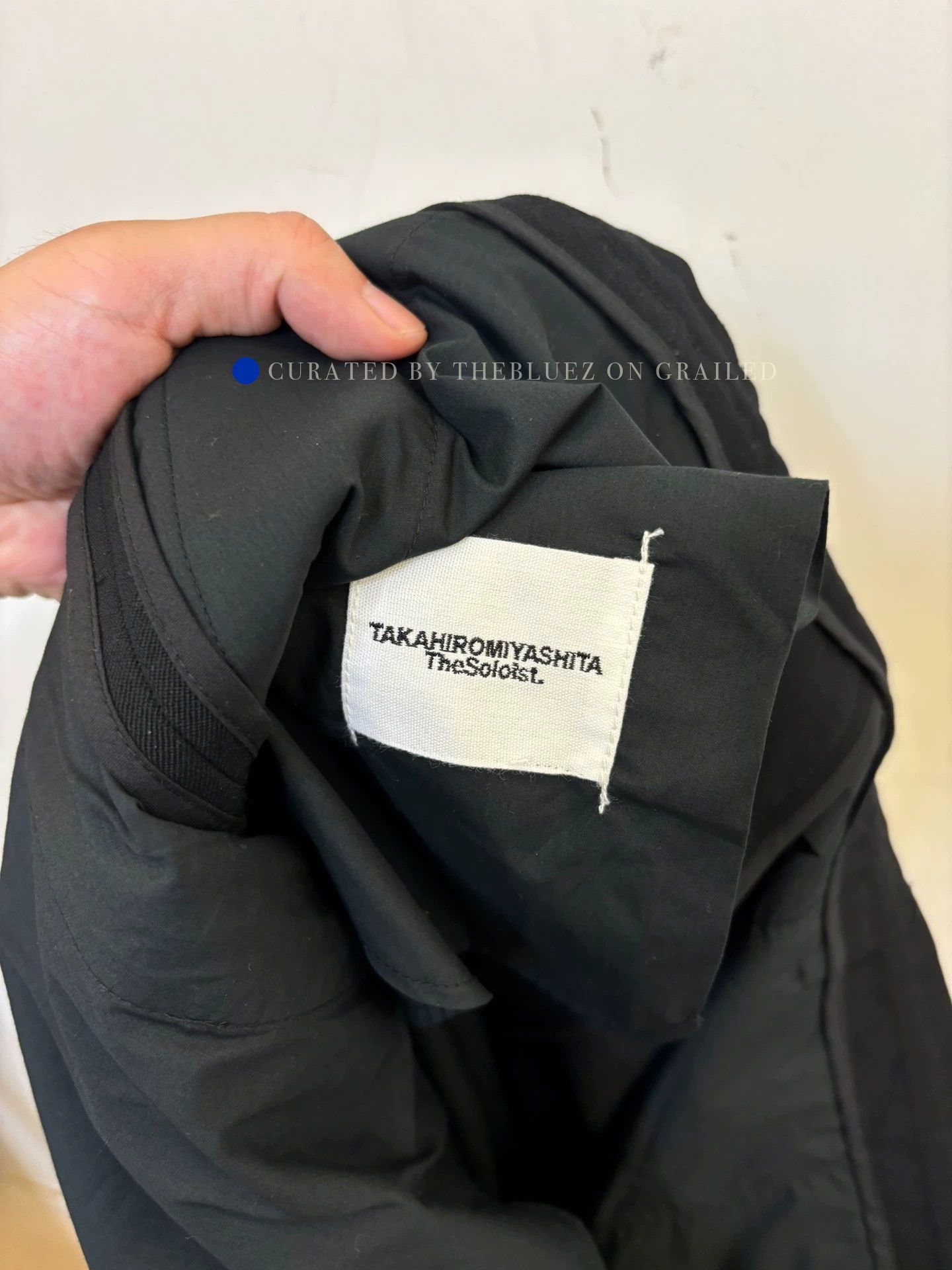 Takahiromiyashita The Soloist. Black Cropped Pants with Side Zipper Detail Size US 32 / EU 48 - 9 Thumbnail