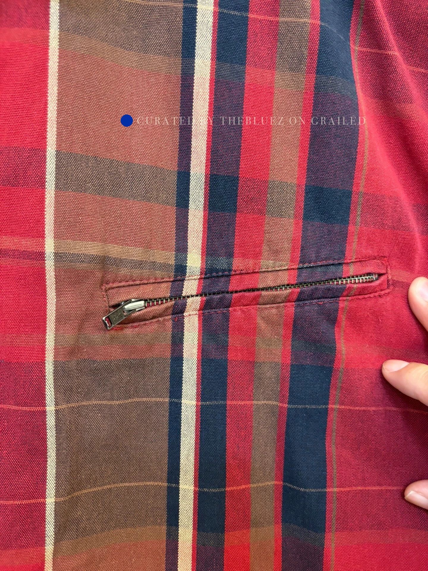 Polo Ralph Lauren Red Plaid Zip-Front Light Jacket Size M Size US M / EU 48-50 / 2 - 4 Thumbnail