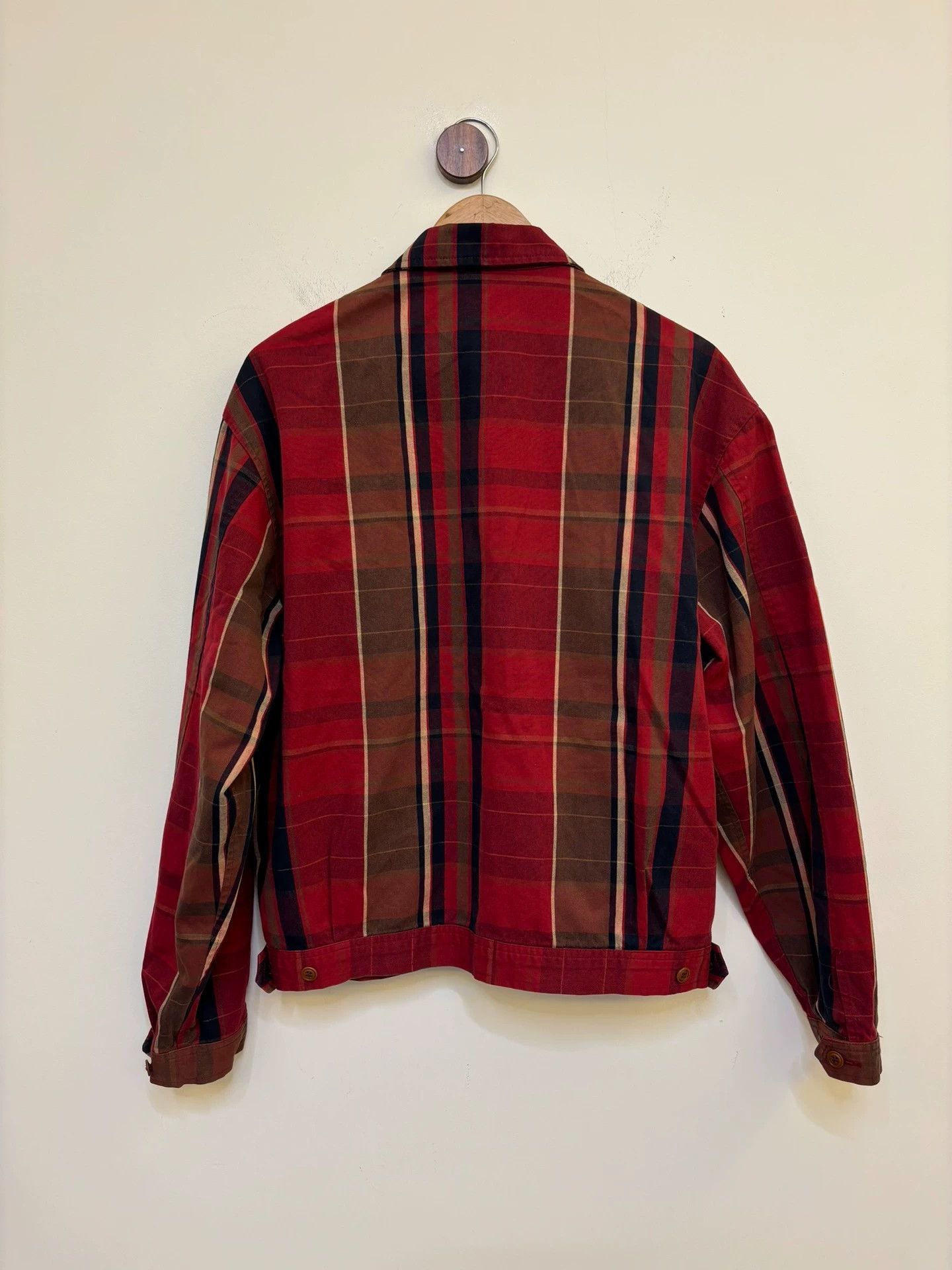 Polo Ralph Lauren Red Plaid Zip-Front Light Jacket Size M Size US M / EU 48-50 / 2 - 8 Thumbnail