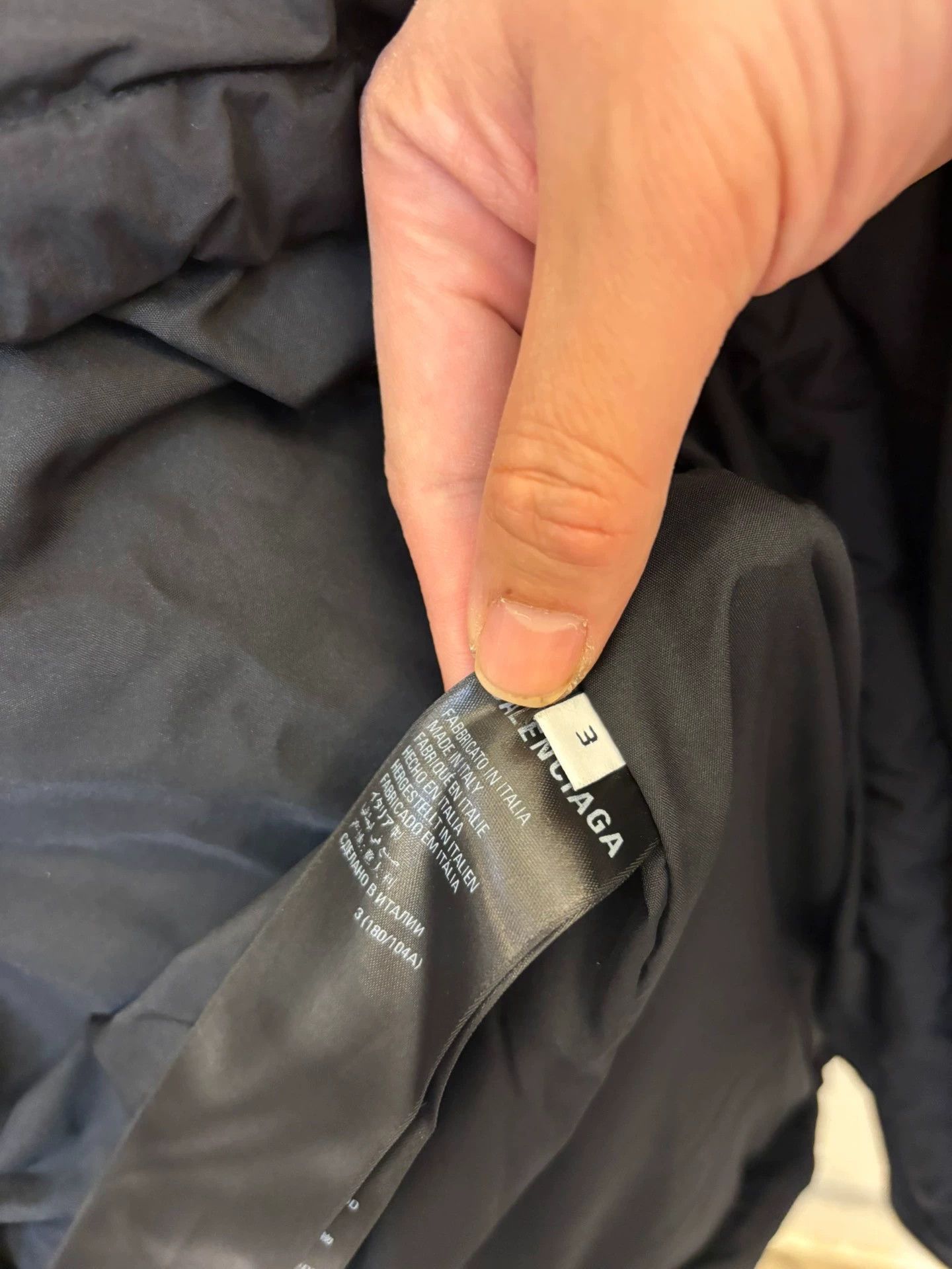 Balenciaga Oversized Black Puffer Jacket with Hood Size US L / EU 52-54 / 3 - 2 Thumbnail