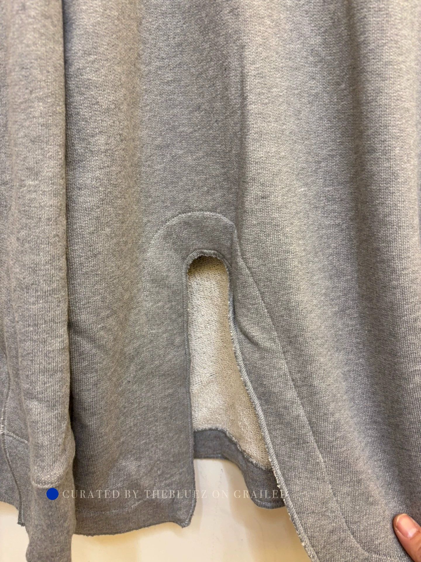 Dries Van Noten Gray Oversized Long Sleeve Sweatshirt - Size L Size US L / EU 52-54 / 3 - 7 Thumbnail