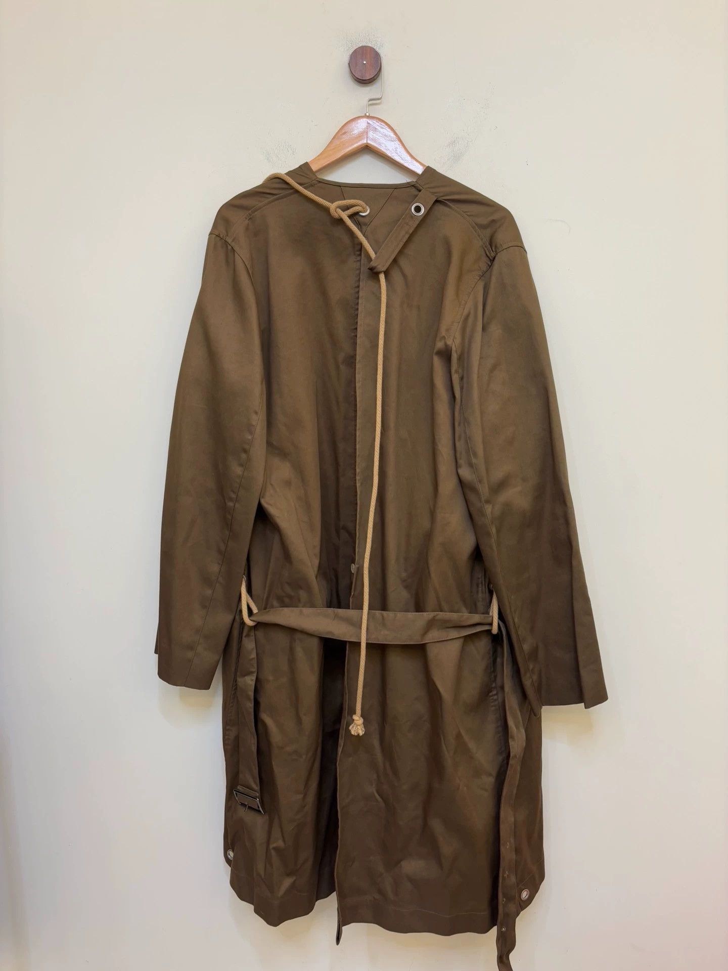 Hed Mayner Beige Long Light Jacket with Pockets and Tassel Size US M / EU 48-50 / 2 - 4 Thumbnail