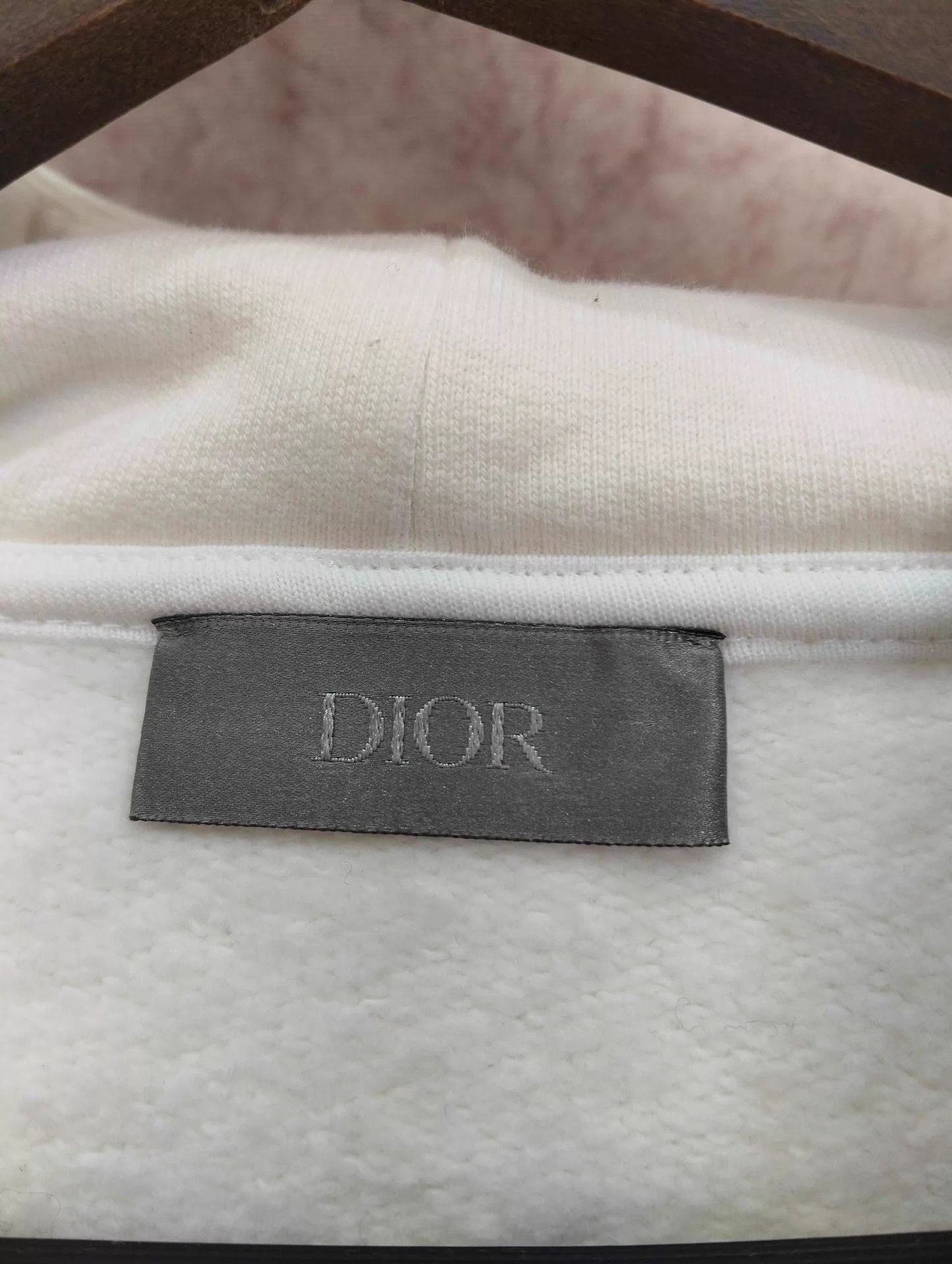 Dior White Embroidered Hoodie with Front Pocket - XL Size US XL / EU 56 / 4 - 4 Thumbnail