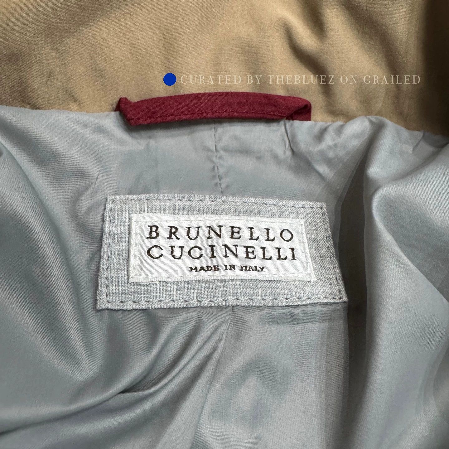 Brunello Cucinelli Beige Hooded Button-Front Jacket with Pockets Size US L / EU 52-54 / 3 - 2 Thumbnail