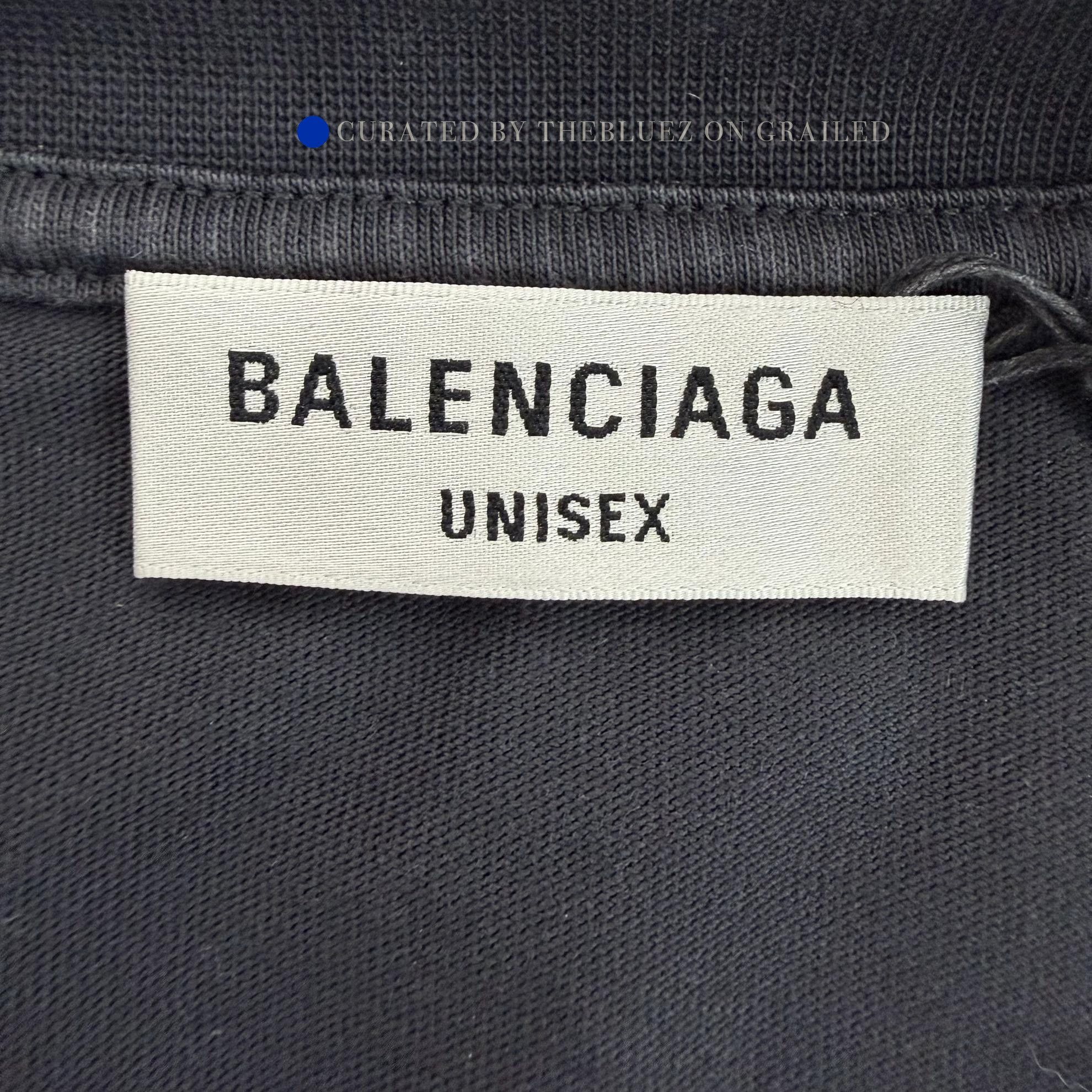 Balenciaga Black Short-Sleeve Crewneck Shirt Size US S / EU 44-46 / 1 - 6 Thumbnail