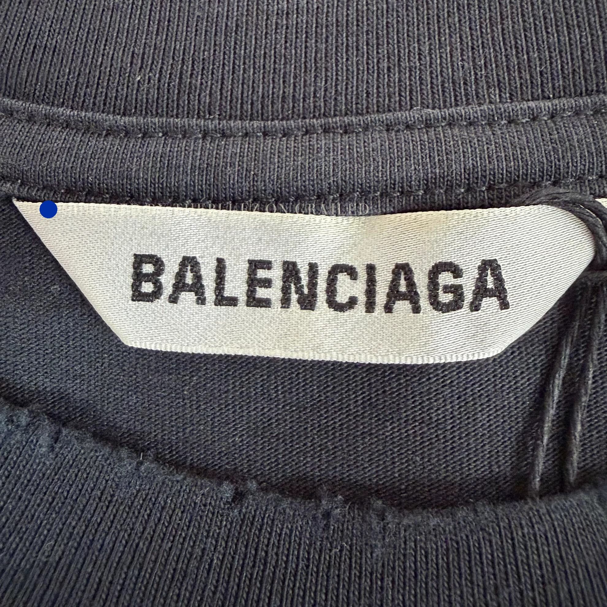 Balenciaga Black Short Sleeve Alien Graphic T-Shirt Size US M / EU 48-50 / 2 - 7 Thumbnail