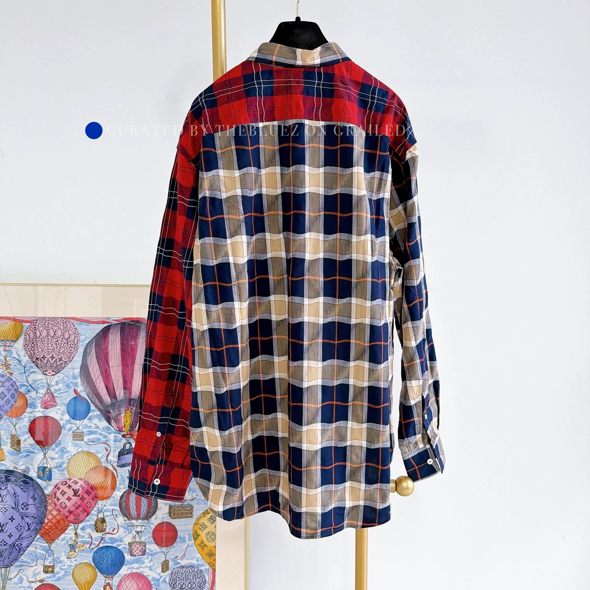 Loewe Multi Plaid Long Sleeve Button-Up Shirt Size US L / EU 52-54 / 3 - 2 Thumbnail