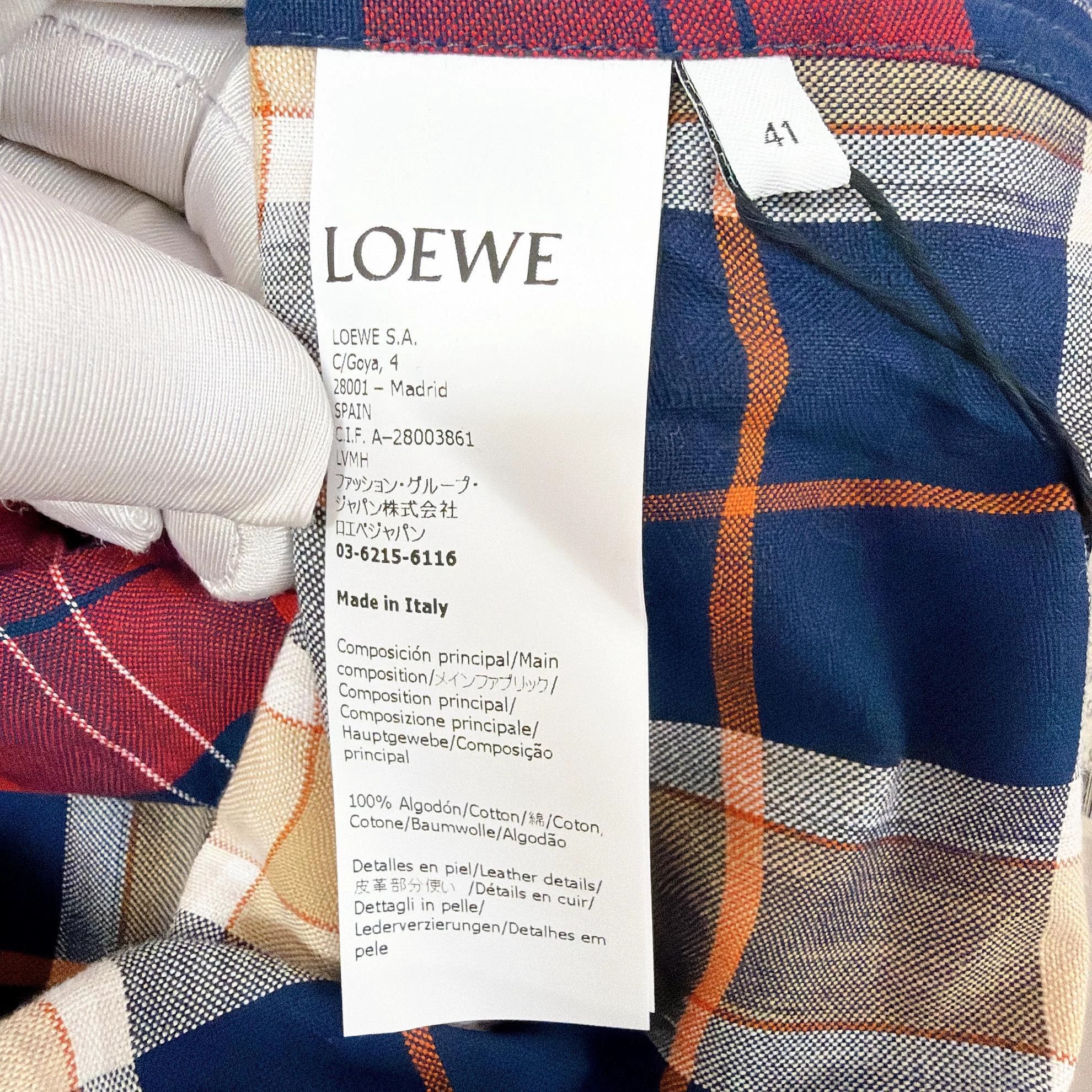 Loewe Multi Plaid Long Sleeve Button-Up Shirt Size US L / EU 52-54 / 3 - 7 Thumbnail