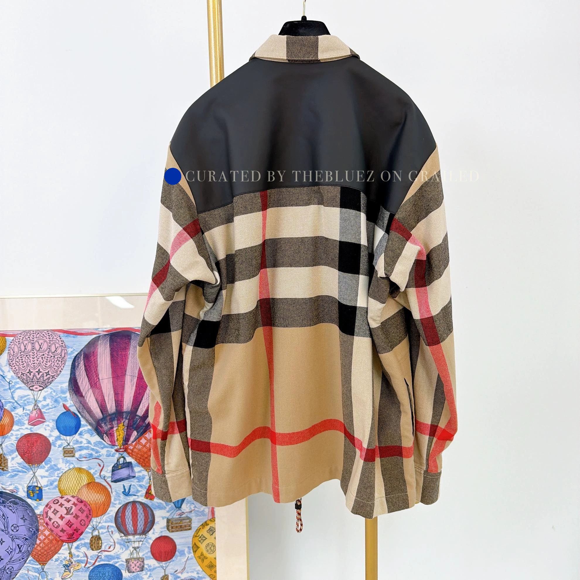 Burberry Checkered Collar Zip-Up Jacket Size US L / EU 52-54 / 3 - 2 Thumbnail