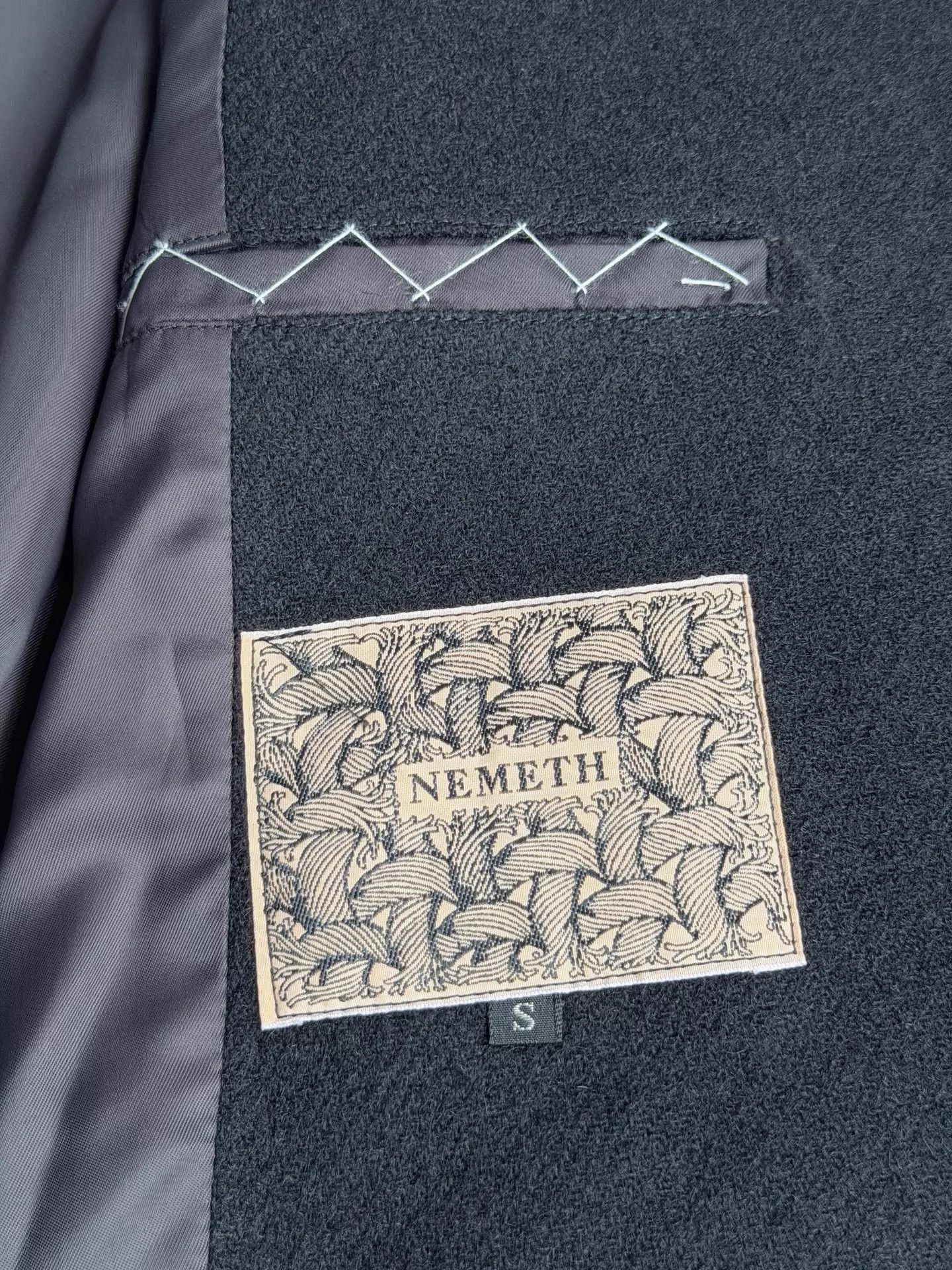 Christopher Nemeth Black Jacket with Gold Floral Embroidery Size US S / EU 44-46 / 1 - 7 Thumbnail