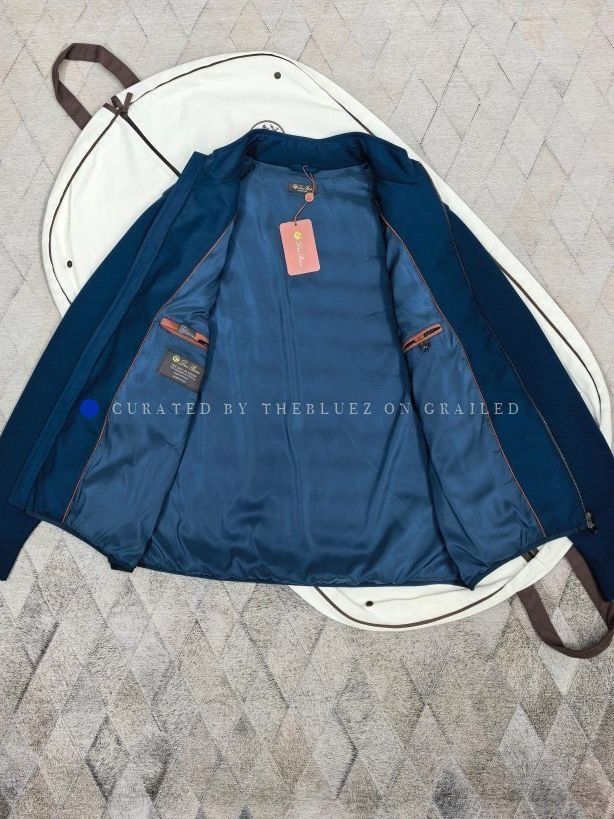 Loro Piana Blue Padded Light Jacket - XXL Size US XXL / EU 58 / 5 - 5 Thumbnail