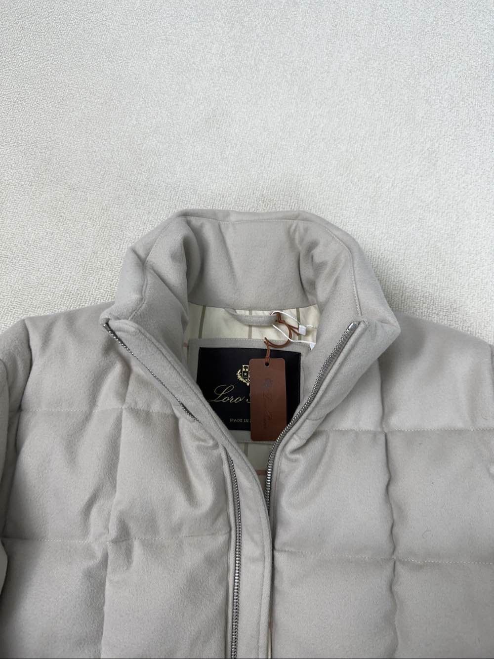 Loro Piana Beige Puffer Jacket with High Collar - XS Size US XS / EU 42 / 0 - 8 Thumbnail