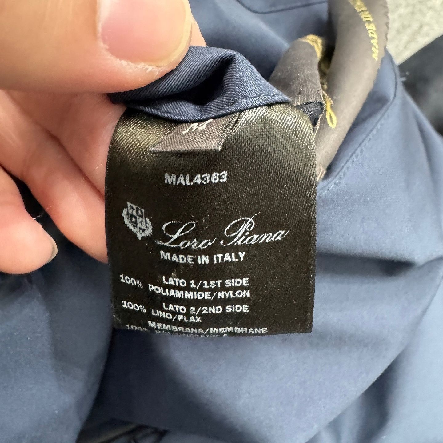 Loro Piana Blue Lightweight Zip-Front Jacket Size M Size US M / EU 48-50 / 2 - 4 Thumbnail