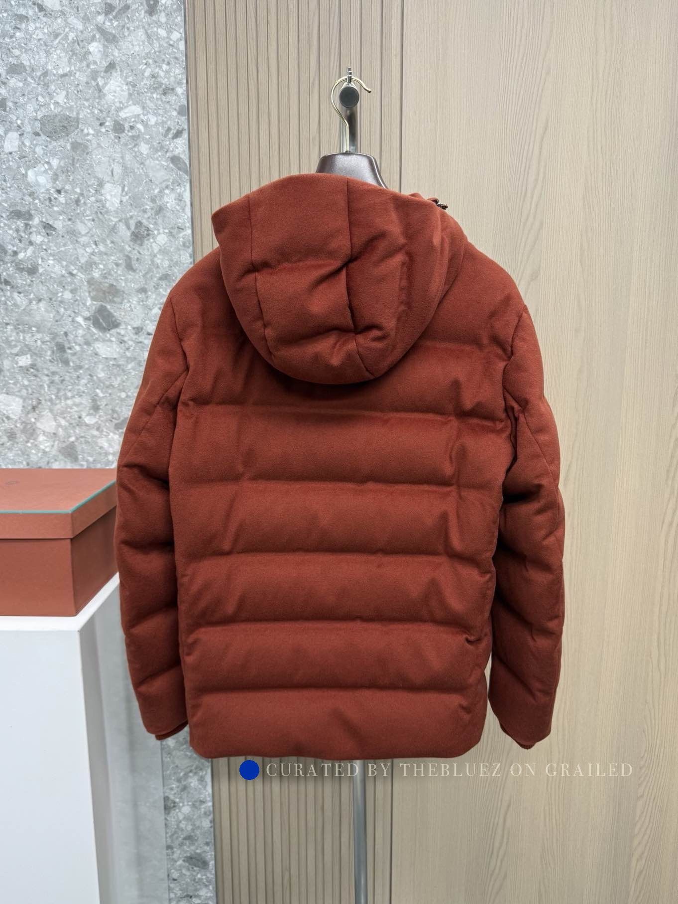 Loro Piana Red Hooded Puffer Jacket Size M Size US M / EU 48-50 / 2 - 2 Thumbnail