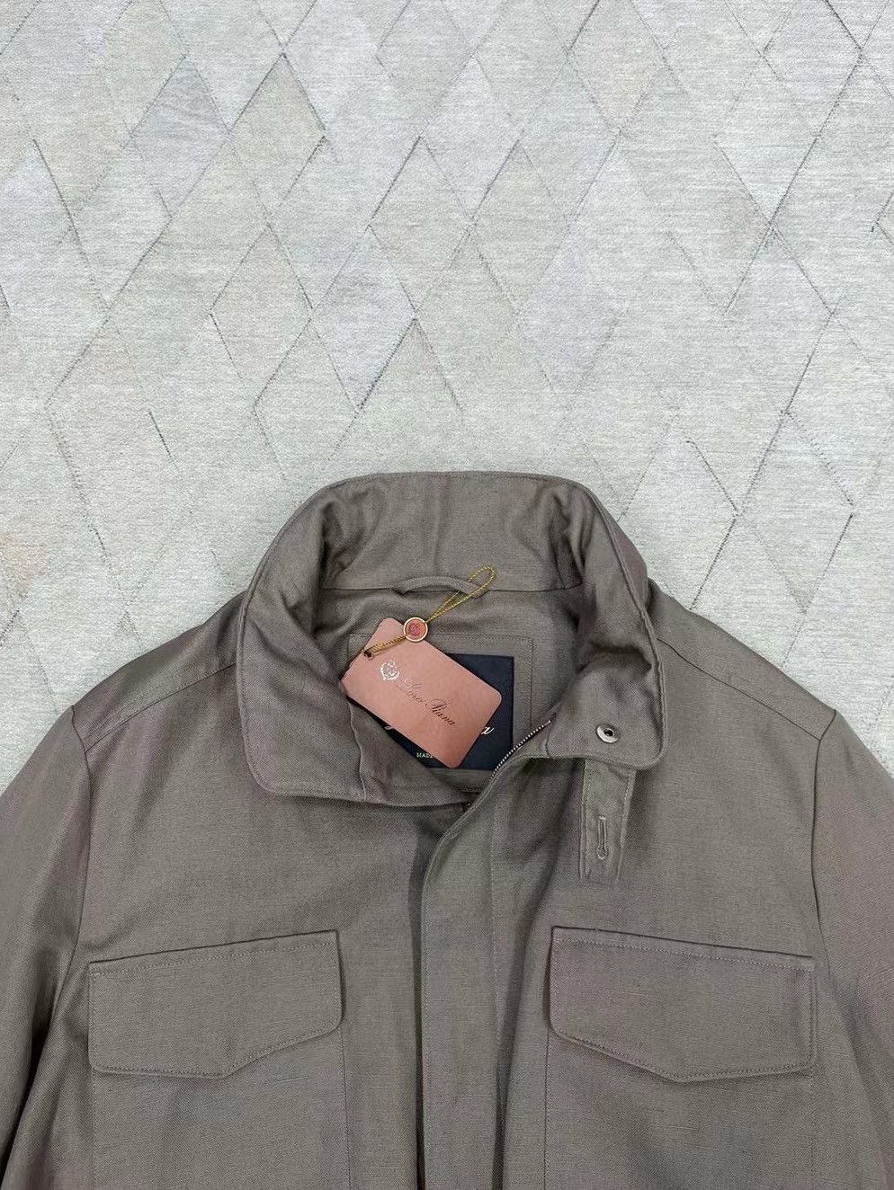 Loro Piana Brown Utility Jacket with Pockets - Size M Size US M / EU 48-50 / 2 - 7 Thumbnail