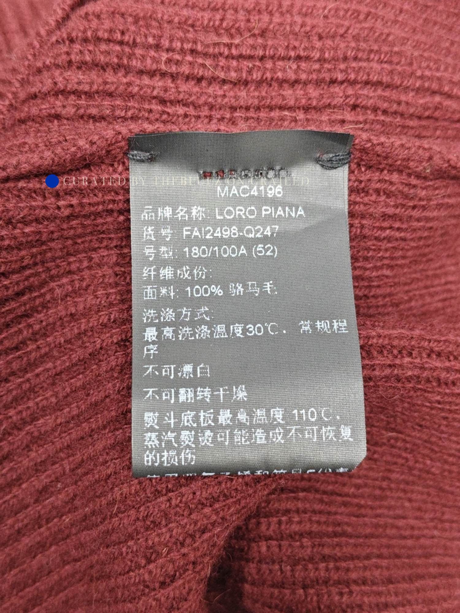 Loro Piana Red Crewneck Sweater Size L Size US L / EU 52-54 / 3 - 4 Thumbnail