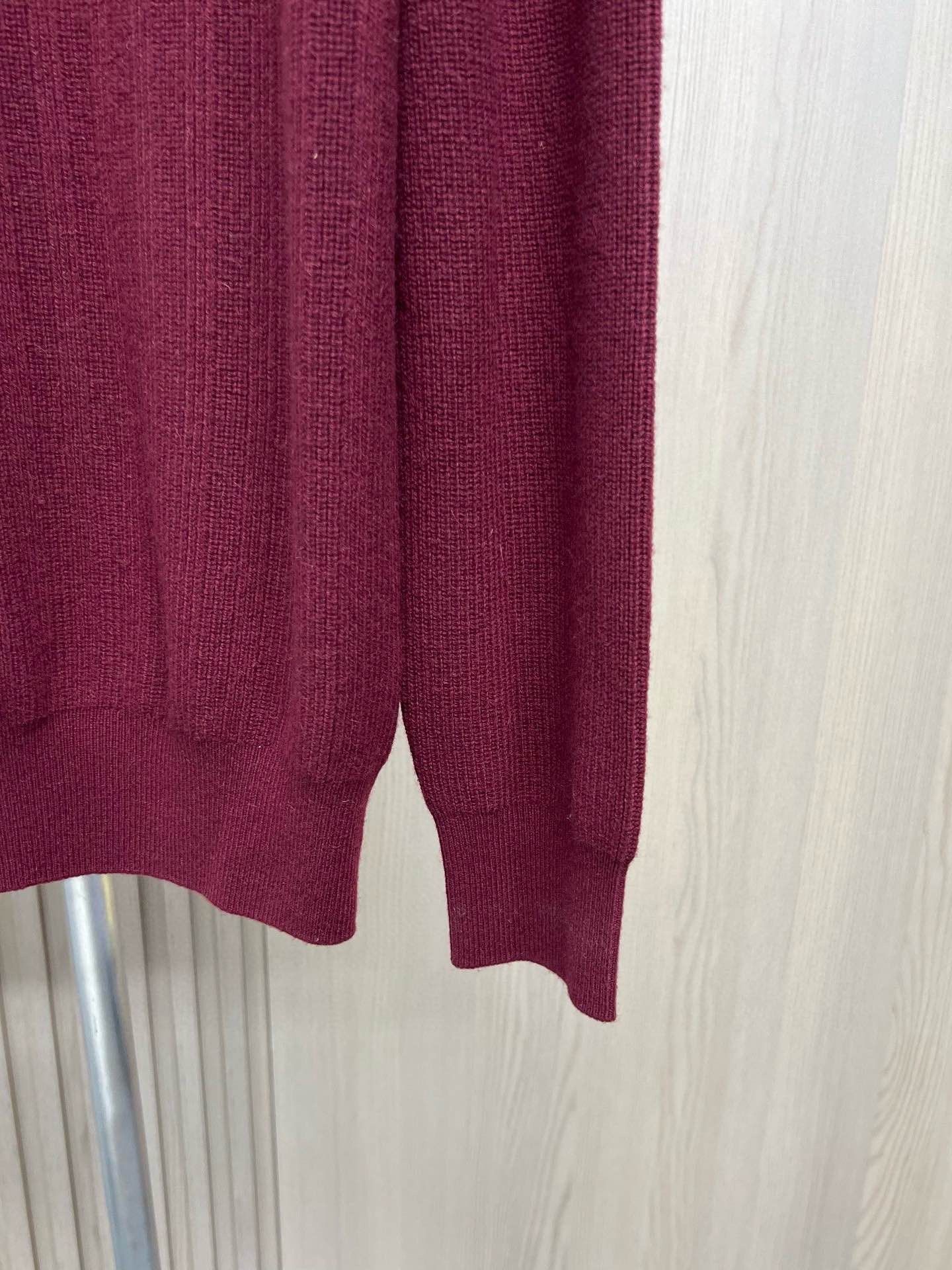 Loro Piana Red Crewneck Sweater Size L Size US L / EU 52-54 / 3 - 5 Thumbnail