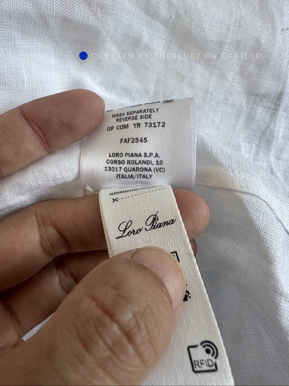 Loro Piana White Long Sleeve Button-Up Shirt Size L Size US L / EU 52-54 / 3 - 4 Thumbnail