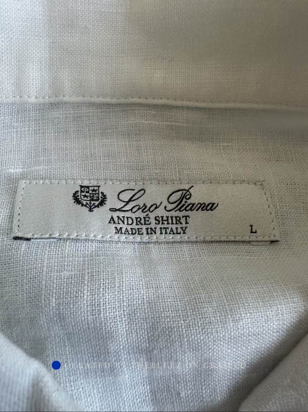 Loro Piana White Long Sleeve Button-Up Shirt Size L Size US L / EU 52-54 / 3 - 3 Thumbnail