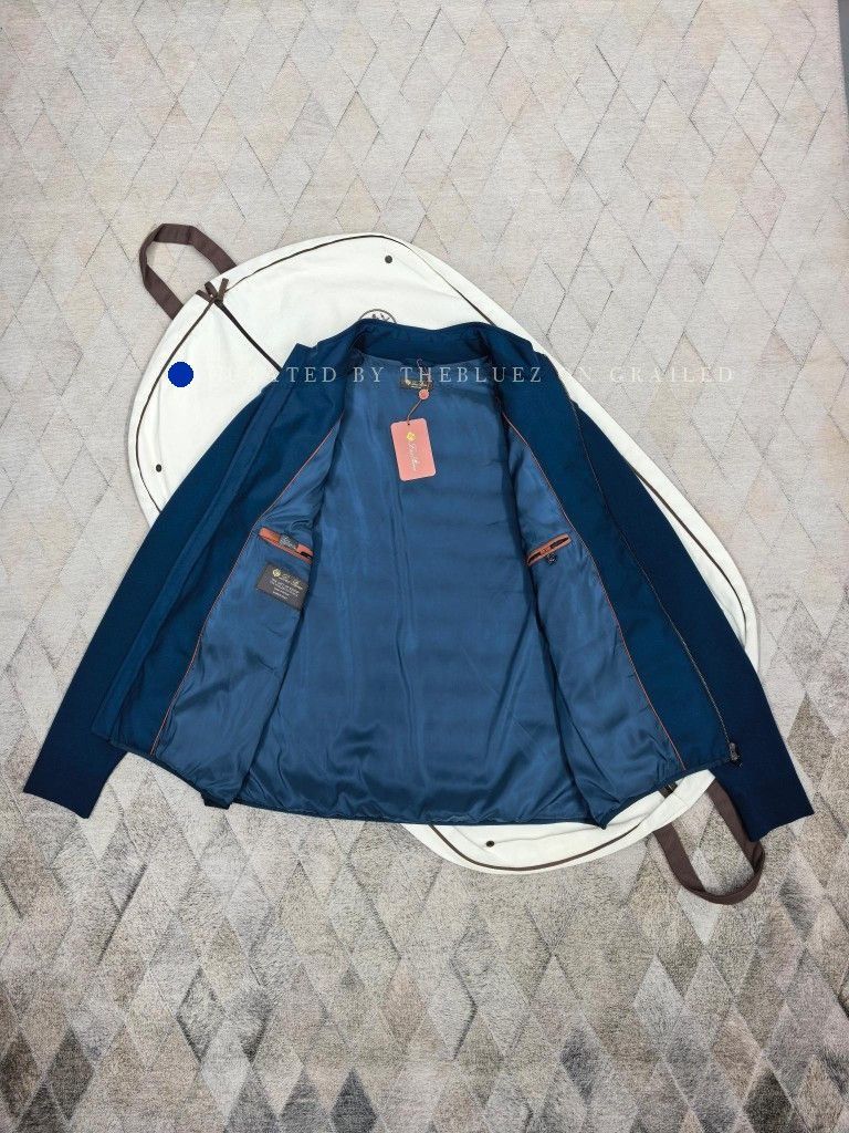 Loro Piana Blue Quilted Lightweight Jacket - XXL Size US XXL / EU 58 / 5 - 3 Thumbnail