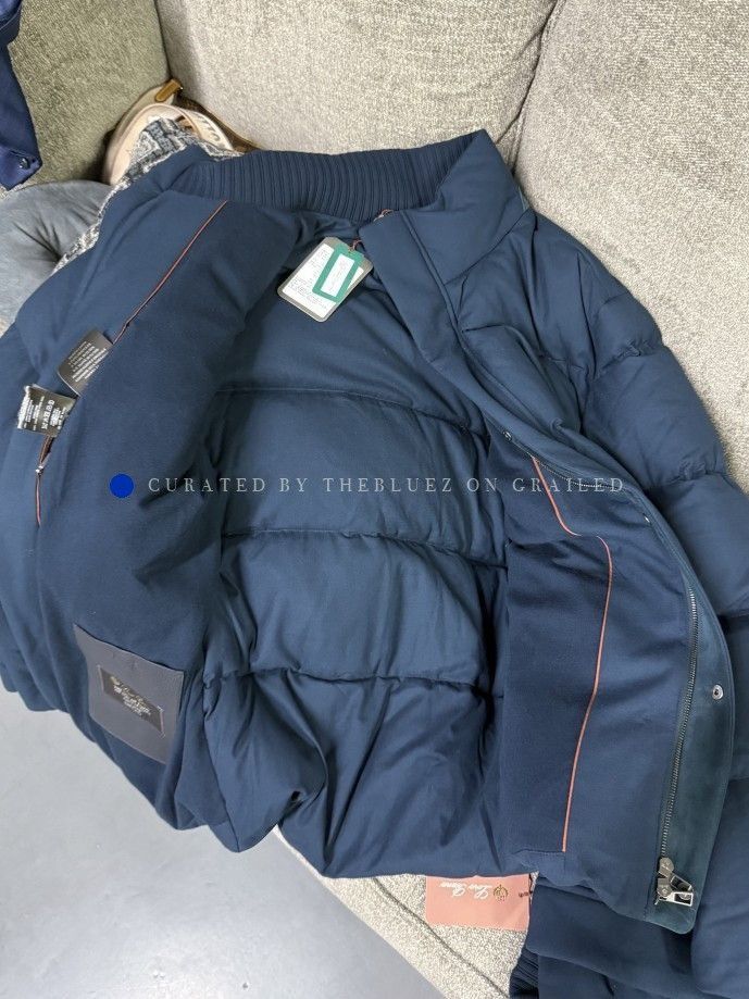 Loro Piana Blue Puffer Jacket Size L Size US L / EU 52-54 / 3 - 6 Thumbnail