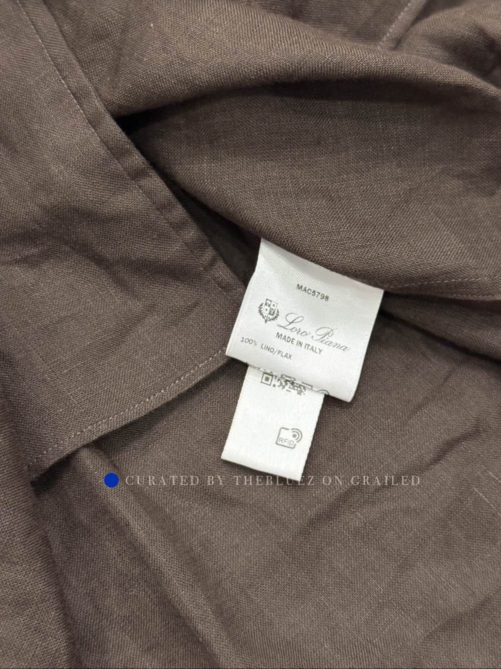 Loro Piana Brown Long-Sleeve Button-Up Shirt Size US XL / EU 56 / 4 - 3 Thumbnail