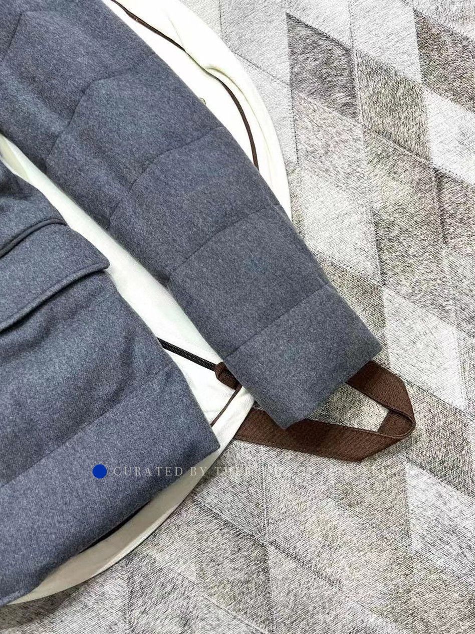 Loro Piana Gray Quilted Light Jacket - Size S Size US S / EU 44-46 / 1 - 6 Thumbnail