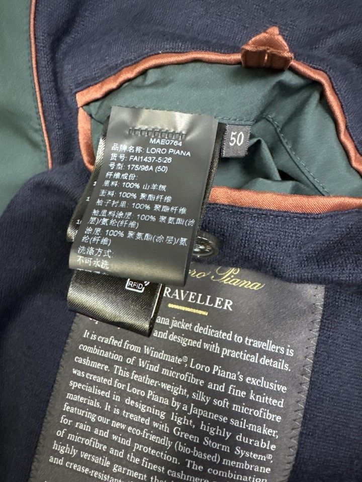 Loro Piana Green Lightweight Utility Jacket with Pockets, Size M Size US M / EU 48-50 / 2 - 2 Thumbnail