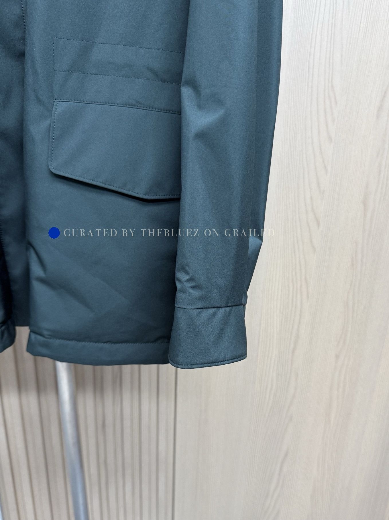Loro Piana Green Lightweight Utility Jacket with Pockets, Size M Size US M / EU 48-50 / 2 - 4 Thumbnail