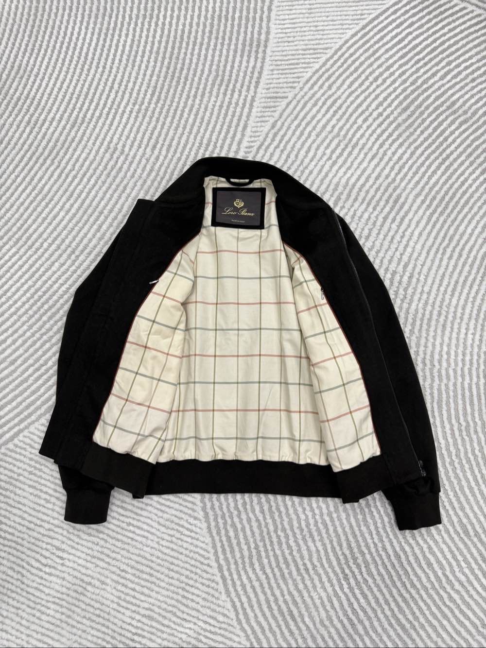 Loro Piana Black Zip-Front Bomber Jacket Size US S / EU 44-46 / 1 - 5 Thumbnail
