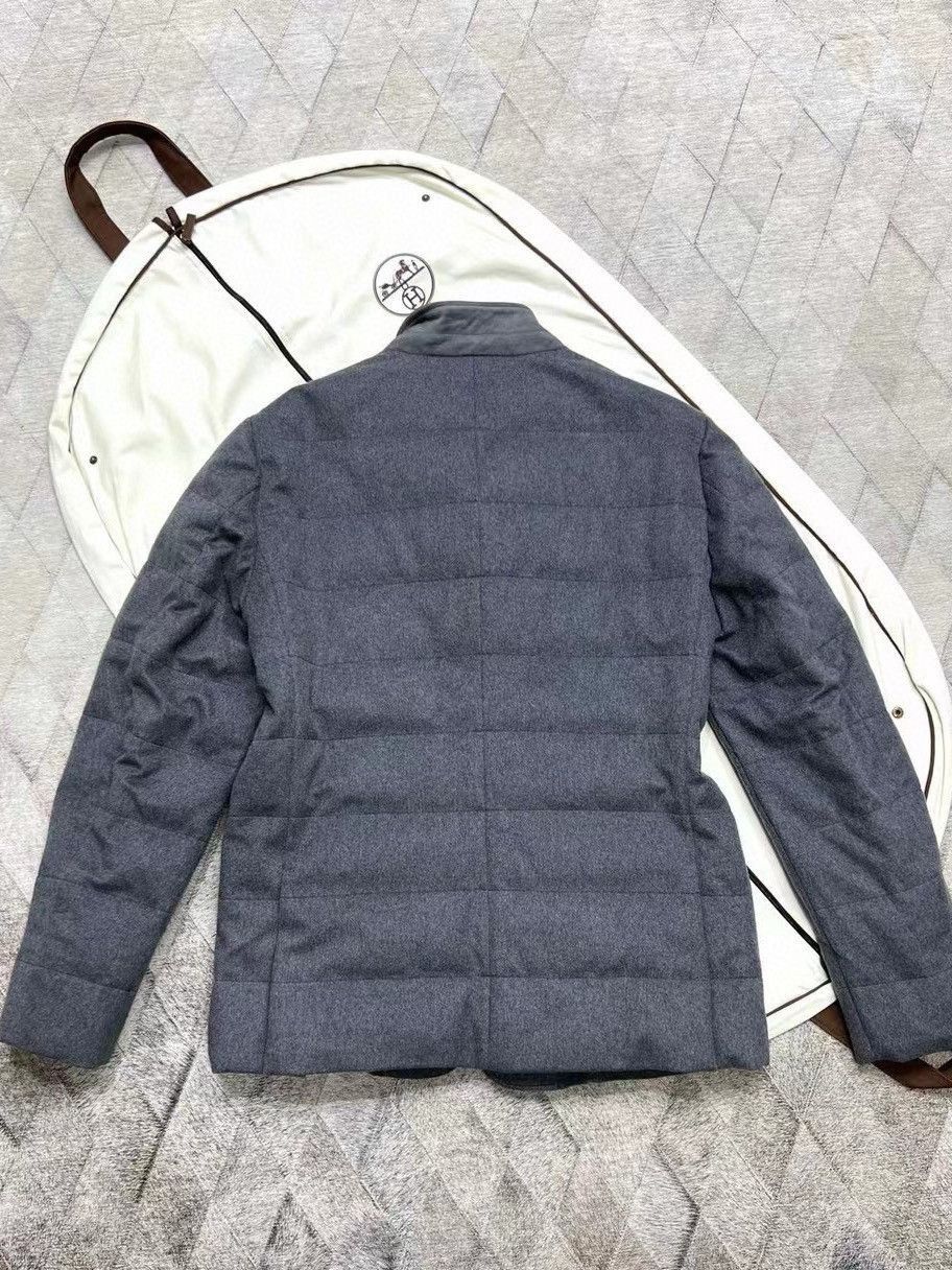 Loro Piana Blue Quilted Button-Front Light Jacket Size S Size US S / EU 44-46 / 1 - 2 Thumbnail