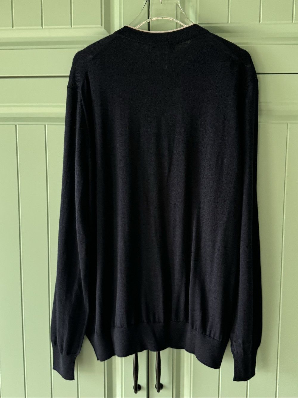 Loro Piana Black Long-Sleeve Crew Neck Sweater - Size M Size US M / EU 48-50 / 2 - 2 Thumbnail
