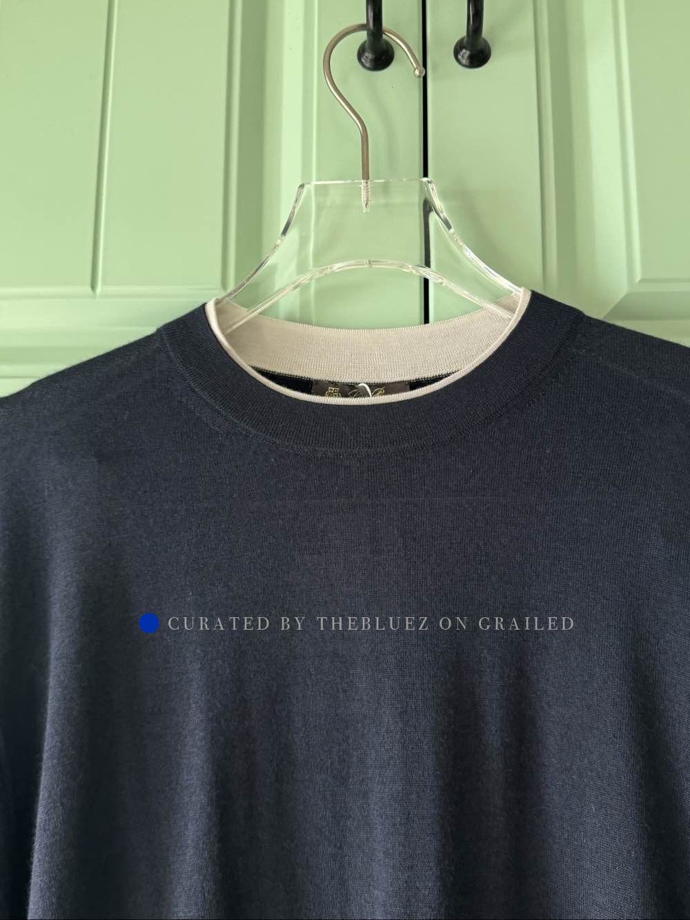Loro Piana Black Long-Sleeve Crew Neck Sweater - Size M Size US M / EU 48-50 / 2 - 6 Thumbnail