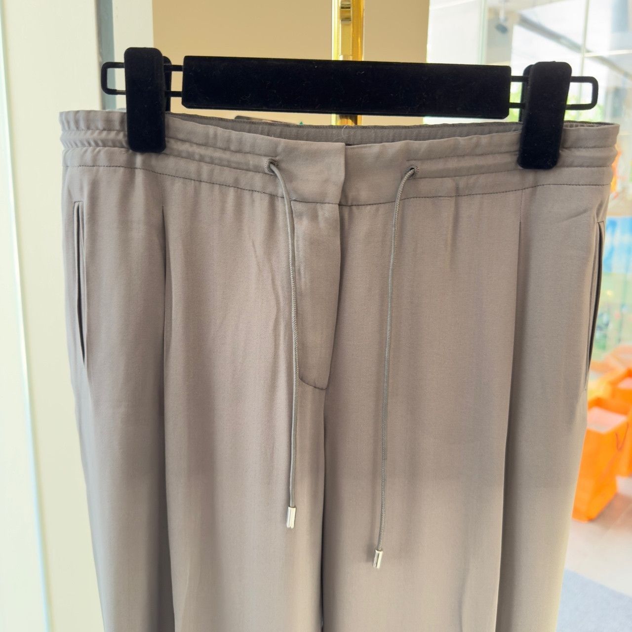Loro Piana Gray Casual Drawstring Pants Size 26 Size US 26 / EU 42 - 3 Thumbnail