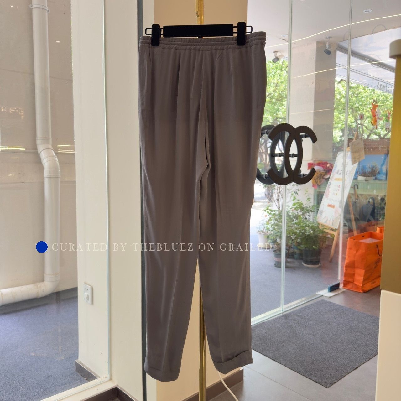 Loro Piana Gray Casual Drawstring Pants Size 26 Size US 26 / EU 42 - 4 Thumbnail