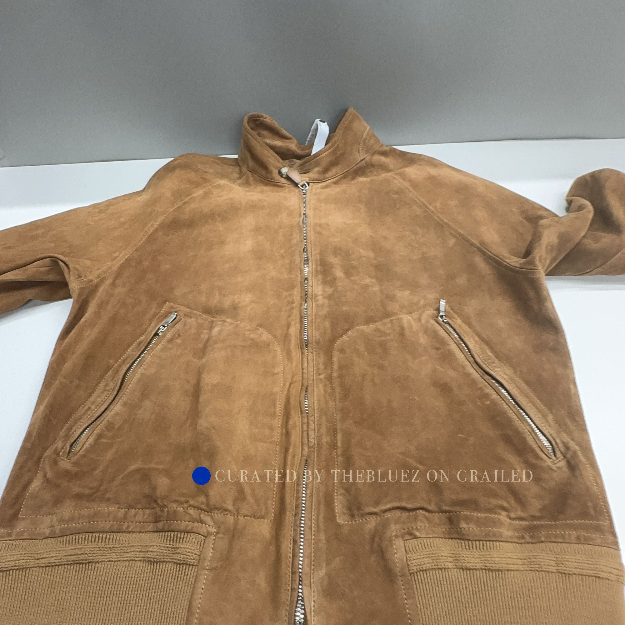 Loro Piana Brown Suede Bomber Jacket Size M Size US M / EU 48-50 / 2 - 8 Thumbnail