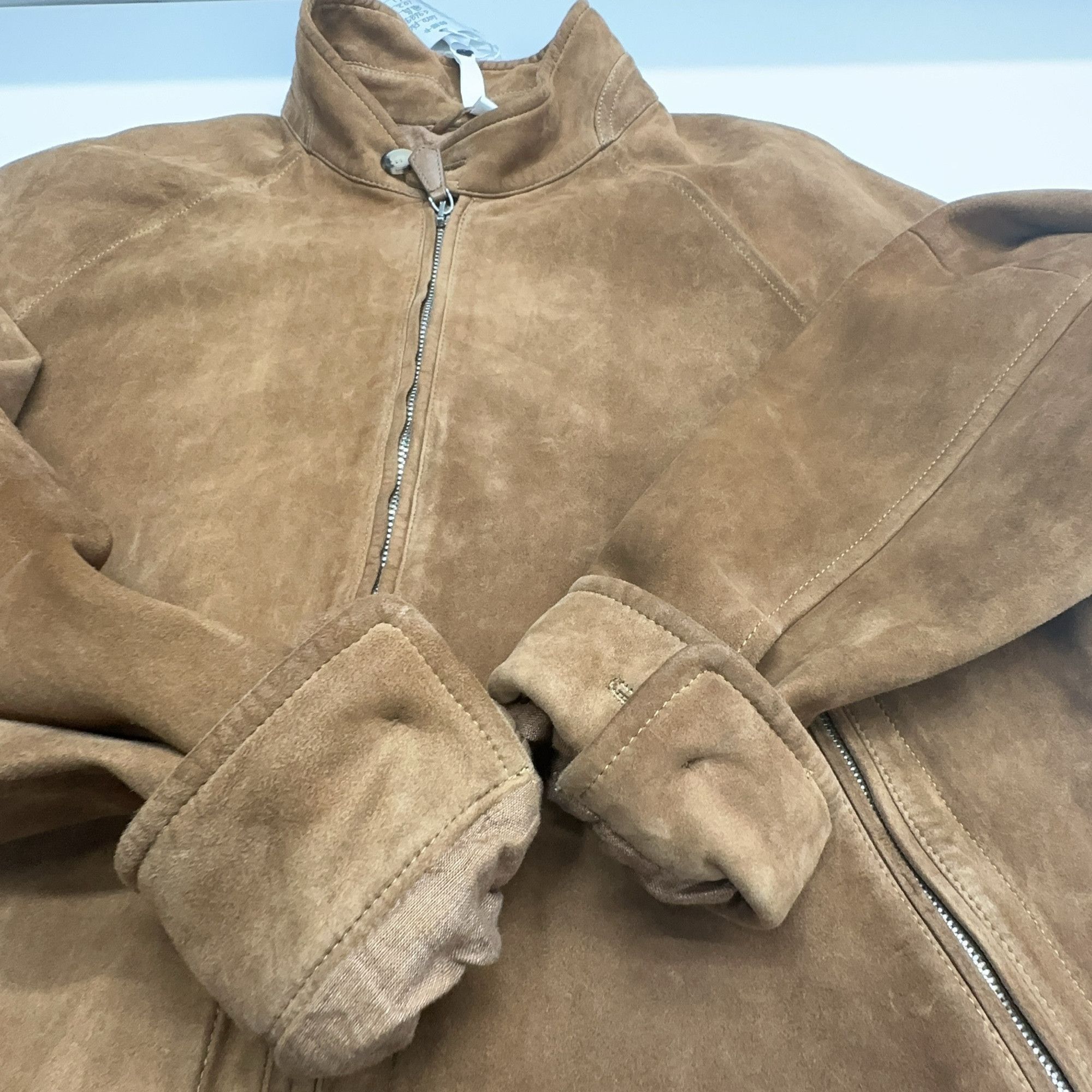 Loro Piana Brown Suede Bomber Jacket Size M Size US M / EU 48-50 / 2 - 12 Thumbnail
