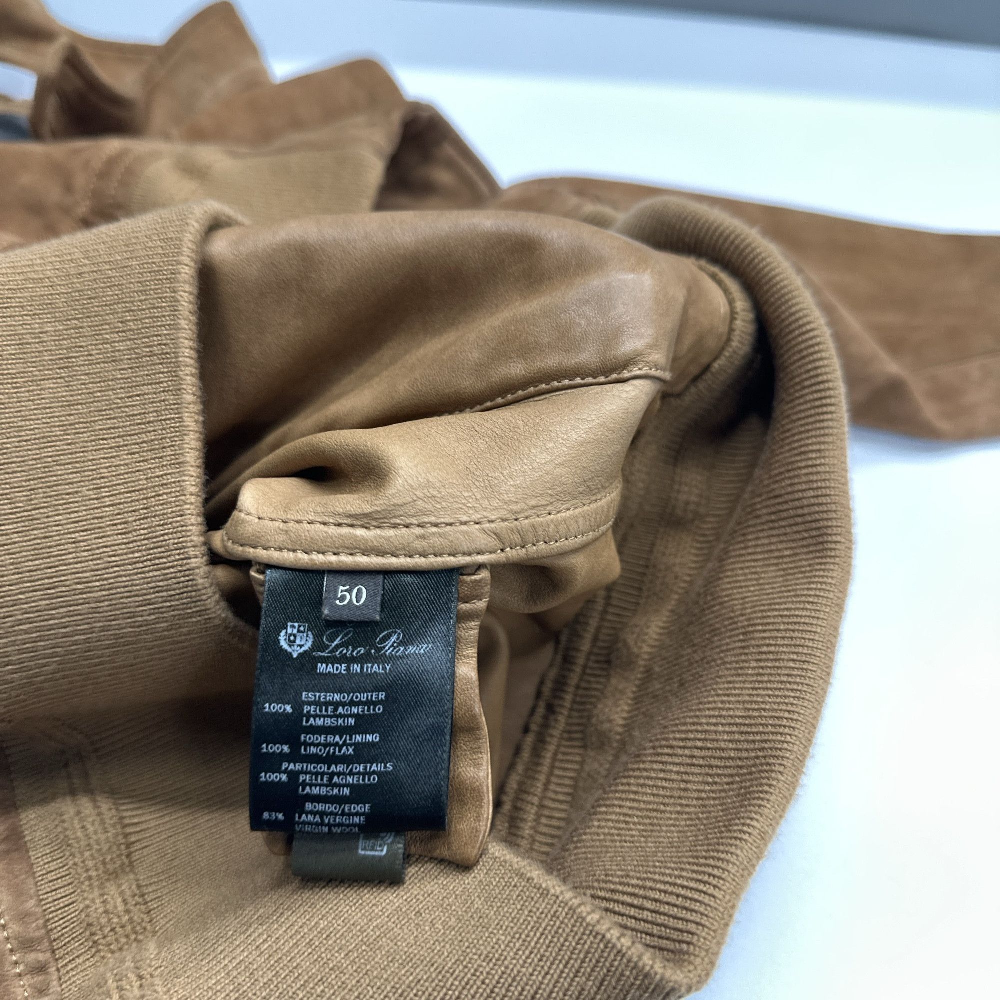 Loro Piana Brown Suede Bomber Jacket Size M Size US M / EU 48-50 / 2 - 4 Thumbnail