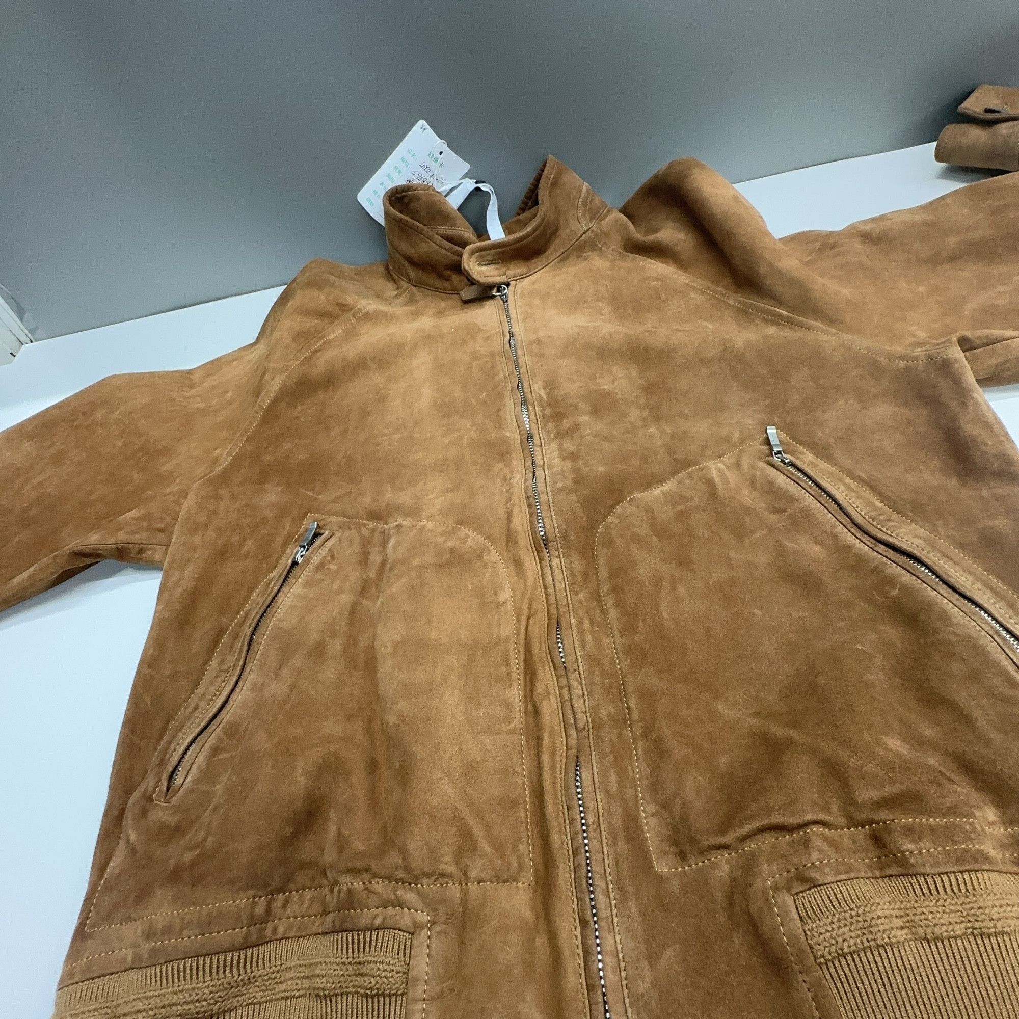 Loro Piana Brown Suede Bomber Jacket Size M Size US M / EU 48-50 / 2 - 16 Thumbnail