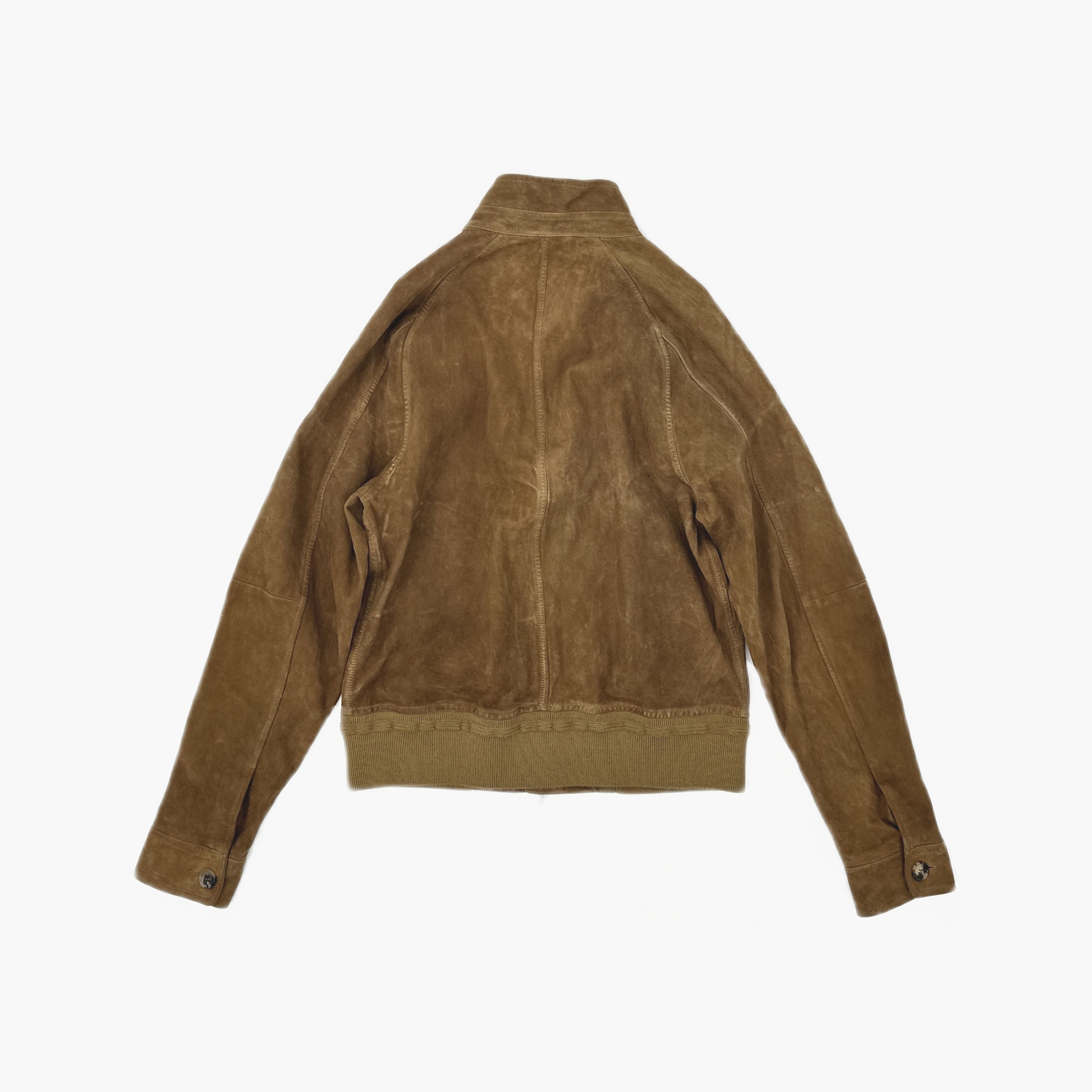 Loro Piana Brown Suede Bomber Jacket Size M Size US M / EU 48-50 / 2 - 2 Thumbnail
