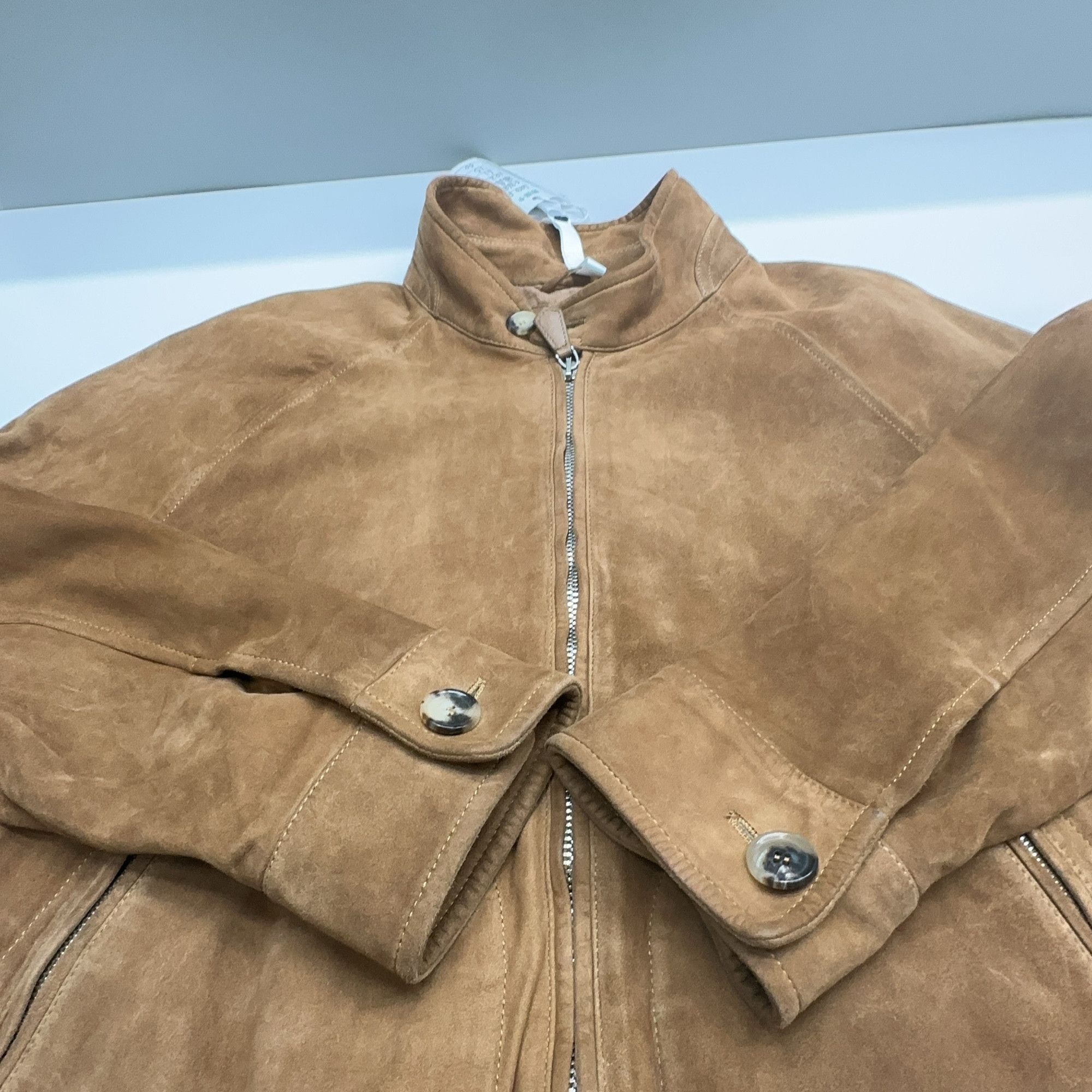 Loro Piana Brown Suede Bomber Jacket Size M Size US M / EU 48-50 / 2 - 11 Thumbnail