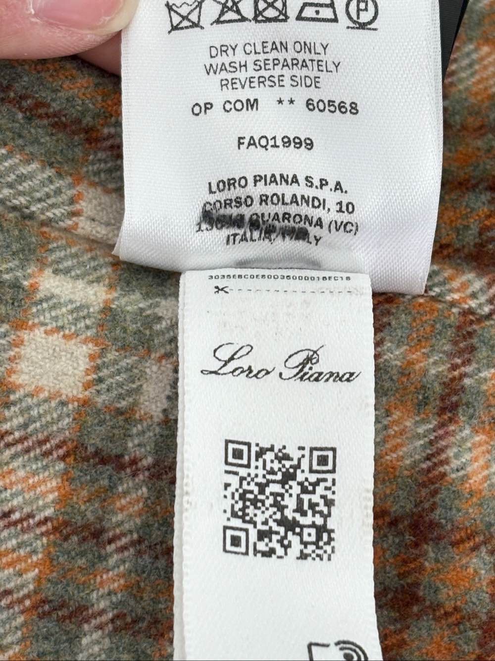 Loro Piana Plaid Long-Sleeve Button-Up Shirt Size US L / EU 52-54 / 3 - 4 Thumbnail